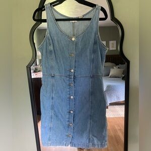 Levi’s button-front jean mini dress